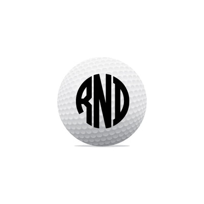 Monogram Golf Ball Set of 3