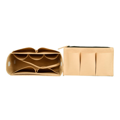 Beige Felt Purse Organiser