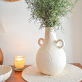 White Celia Stoneware Vase