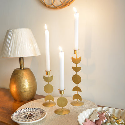Lunar Candle Stand Set of 3