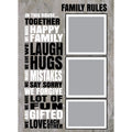 Family Rules Photo Canvas Print