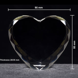 Engraved Heart Crystal