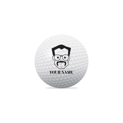 Geek Face Golf Ball Set of 3