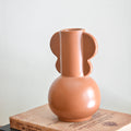 Oasis White & Terracotta Stoneware Vase (Set of 2)
