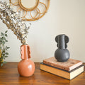 Oasis Black & Terracotta Stoneware Vase (Set of 2)