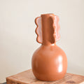 Oasis Terracotta & White Stoneware Vase (Set of 2)