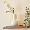 Oasis White stoneware vase (Set of 2)