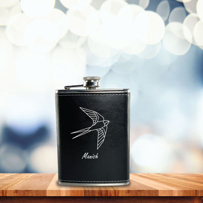 Hip Flask - Bird