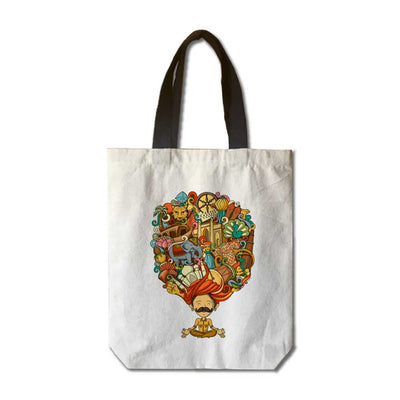 India in Turban Canvas Tote Bag