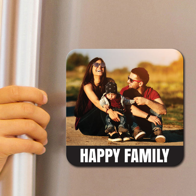 Happy Family Photo Magnet