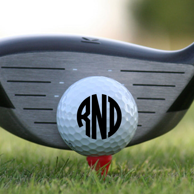 Monogram Golf Ball Set of 3