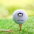 Geek Face Golf Ball Set of 3