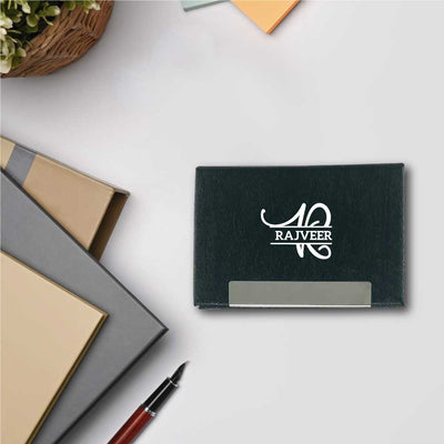 Business Card Holder - Name and Initial