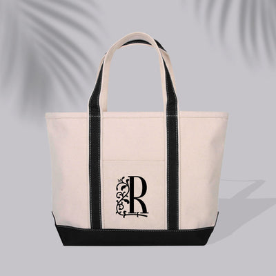 Beach Tote Bag - Initial