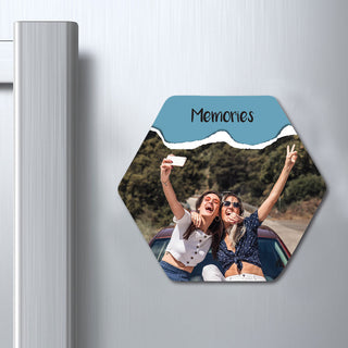Memories Photo Fridge Magnet