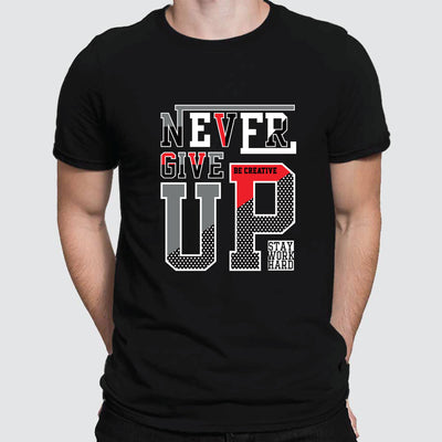 Never Give Up Men T-shirts