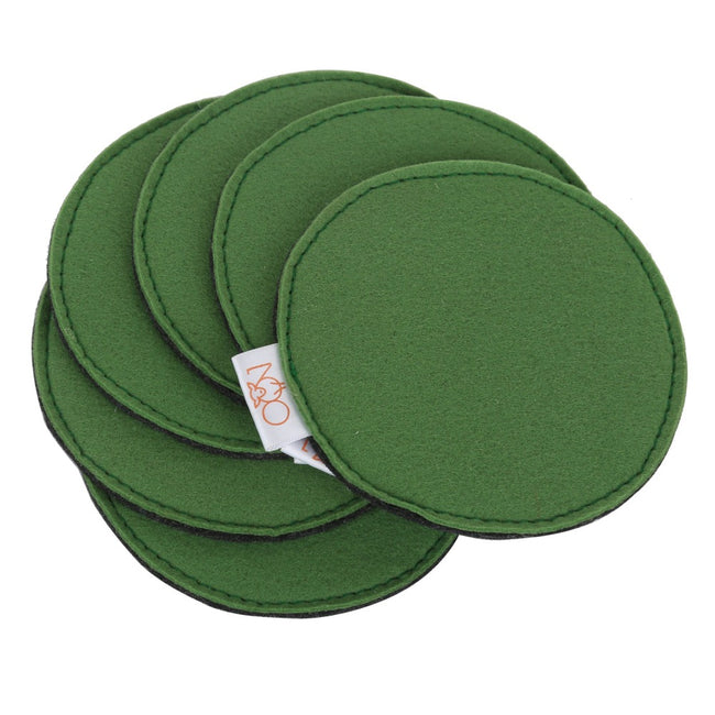 Tea Coasters Green (Set of 6)-Felt Series
