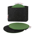 Tea Coasters Green (Set of 6)-Felt Series