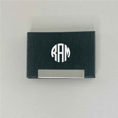 Business Card Holder - Initial Monogram