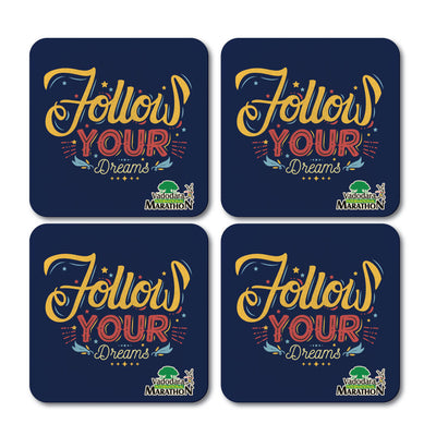 Follow Your Dreams Coaster - Set of 4