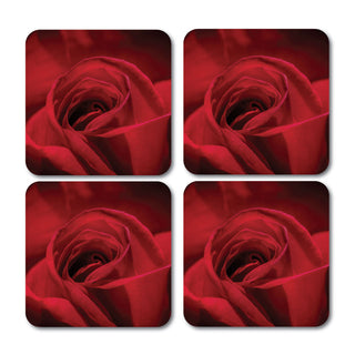 Single Flower Pattern Coaster - Set of 4