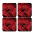 Single Flower Pattern Coaster - Set of 4