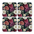 Roses Pattern Coaster - Set of 4