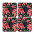 Roses Pattern Coaster - Set of 4