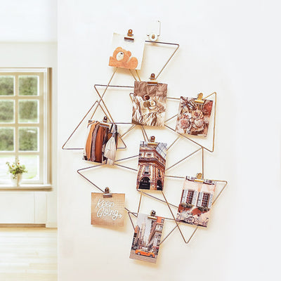 Abstract Photo Holder Wall Grid