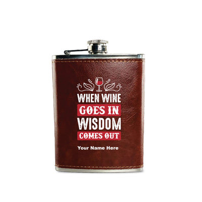 Hip Flask - Wine & Wisdom