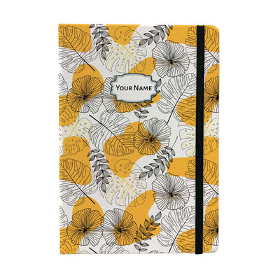 Flowers & Leaves Pattern Fluct Diary