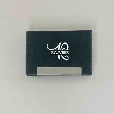 Business Card Holder - Name and Initial
