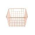 Rose Gold Wire Basket Storage