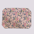 Placemats, Coaster and Trivet Set - Peach Floral Pattern