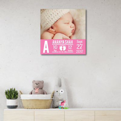 Baby Photo Canvas Print