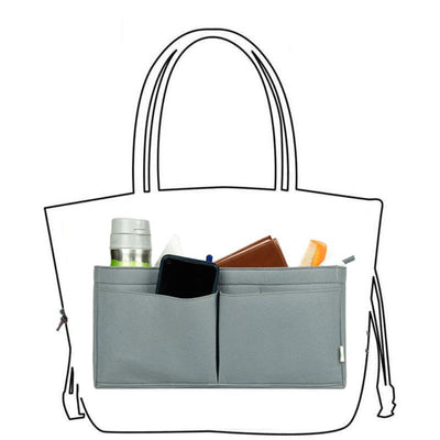 Grey Felt Purse Organiser