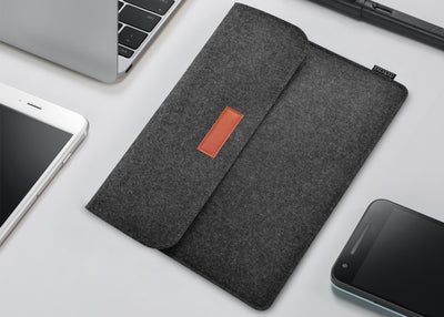 Laptop Sleeve Velcro Closure- Felt Series