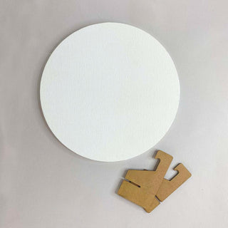 Round Canvas with Stand- Love Story