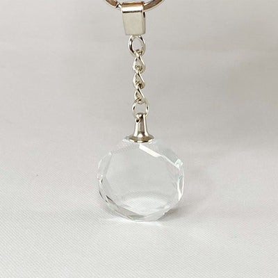 Engraved Crystal Key Chain