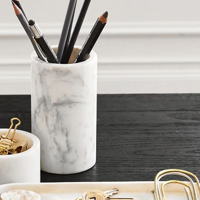 Marble Pen Stand- Desk Accessory Series