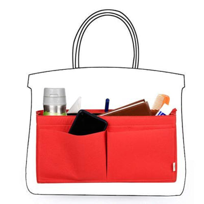 Red Felt Purse Organiser