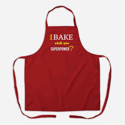 I Bake Unisex Customise Apron