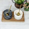 Marble Condiment Set of 2